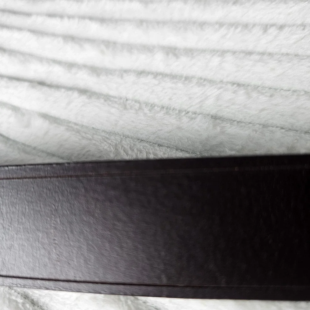 Genuine Leather Belt Mens 32 Dark Brown Rugged Americana Classic Made in USA
